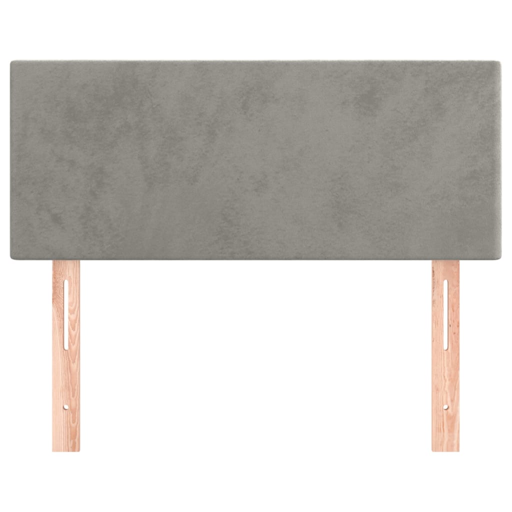 Tête de lit Gris clair 80x5x78/88 cm Velours