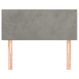 Tête de lit Gris clair 80x5x78/88 cm Velours