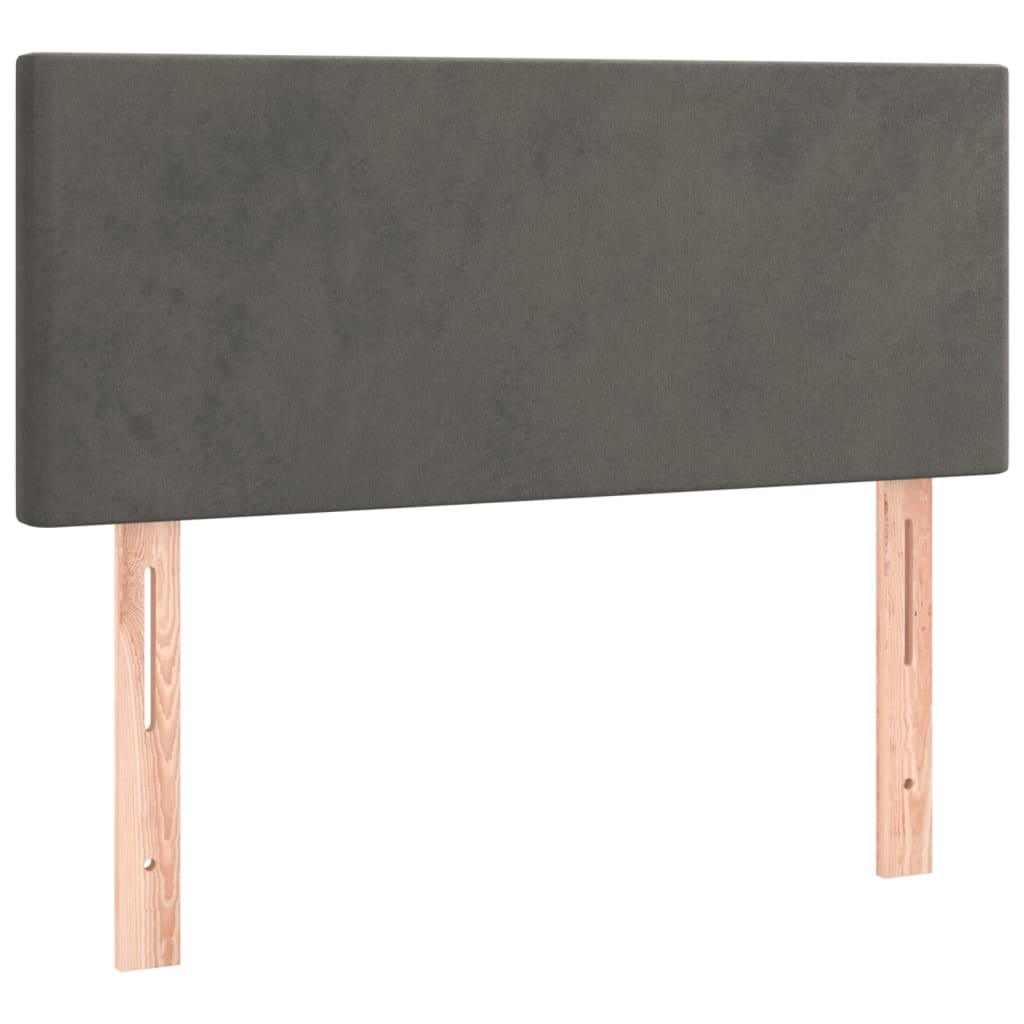 Tête de lit Gris foncé 80x5x78/88 cm Velours