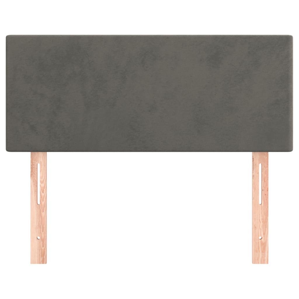 Tête de lit Gris foncé 80x5x78/88 cm Velours