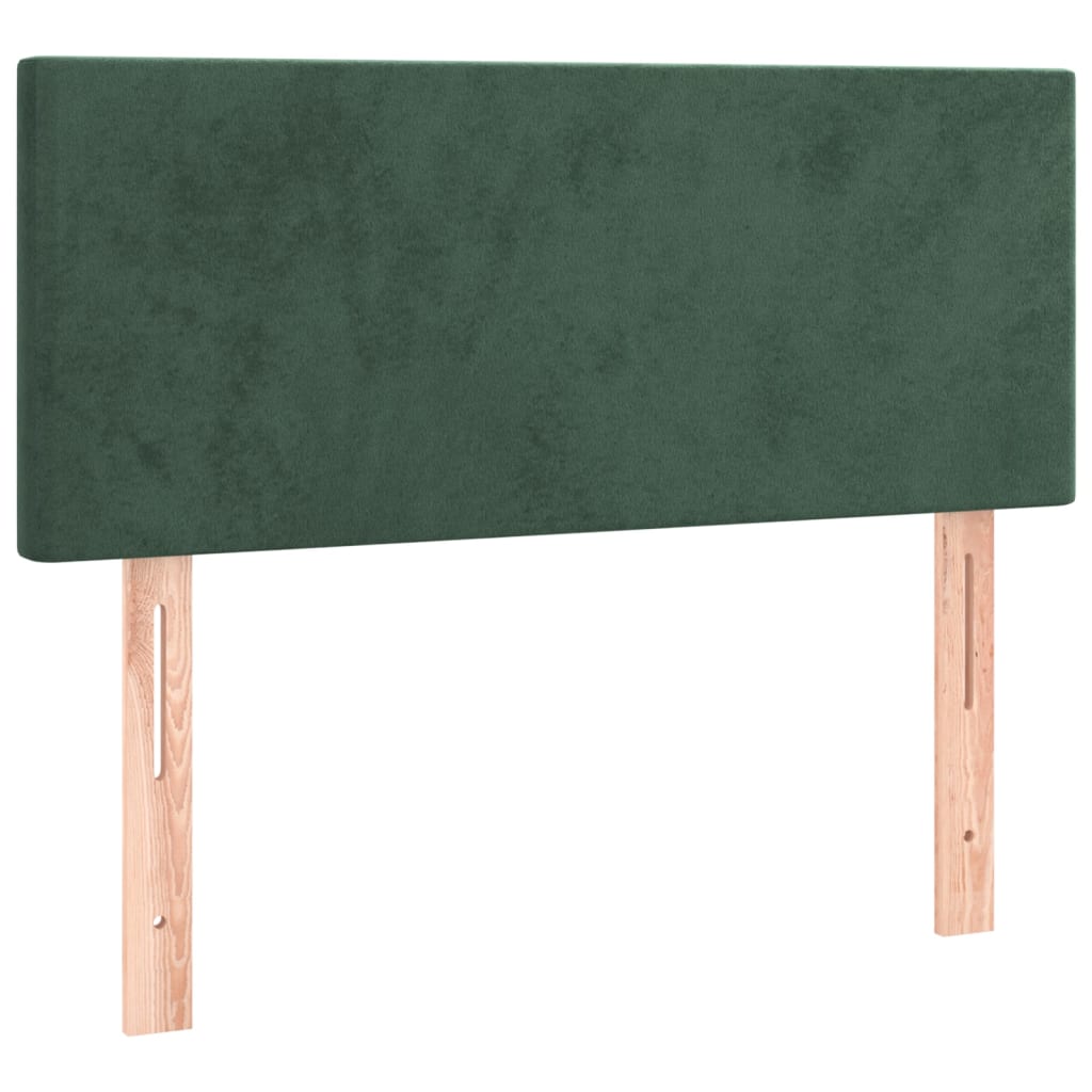 Tête de lit Vert foncé 80x5x78/88 cm Velours