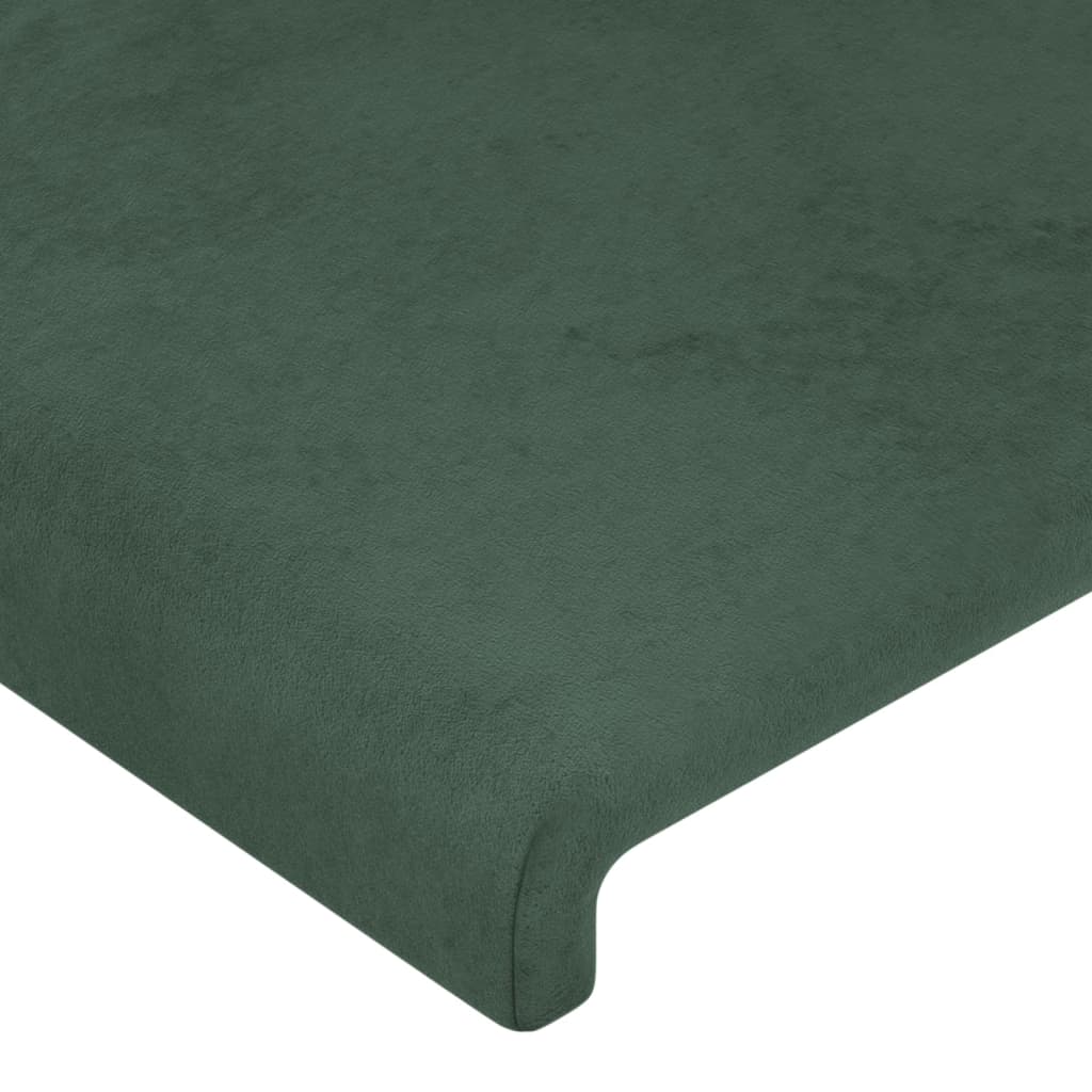 Tête de lit Vert foncé 80x5x78/88 cm Velours