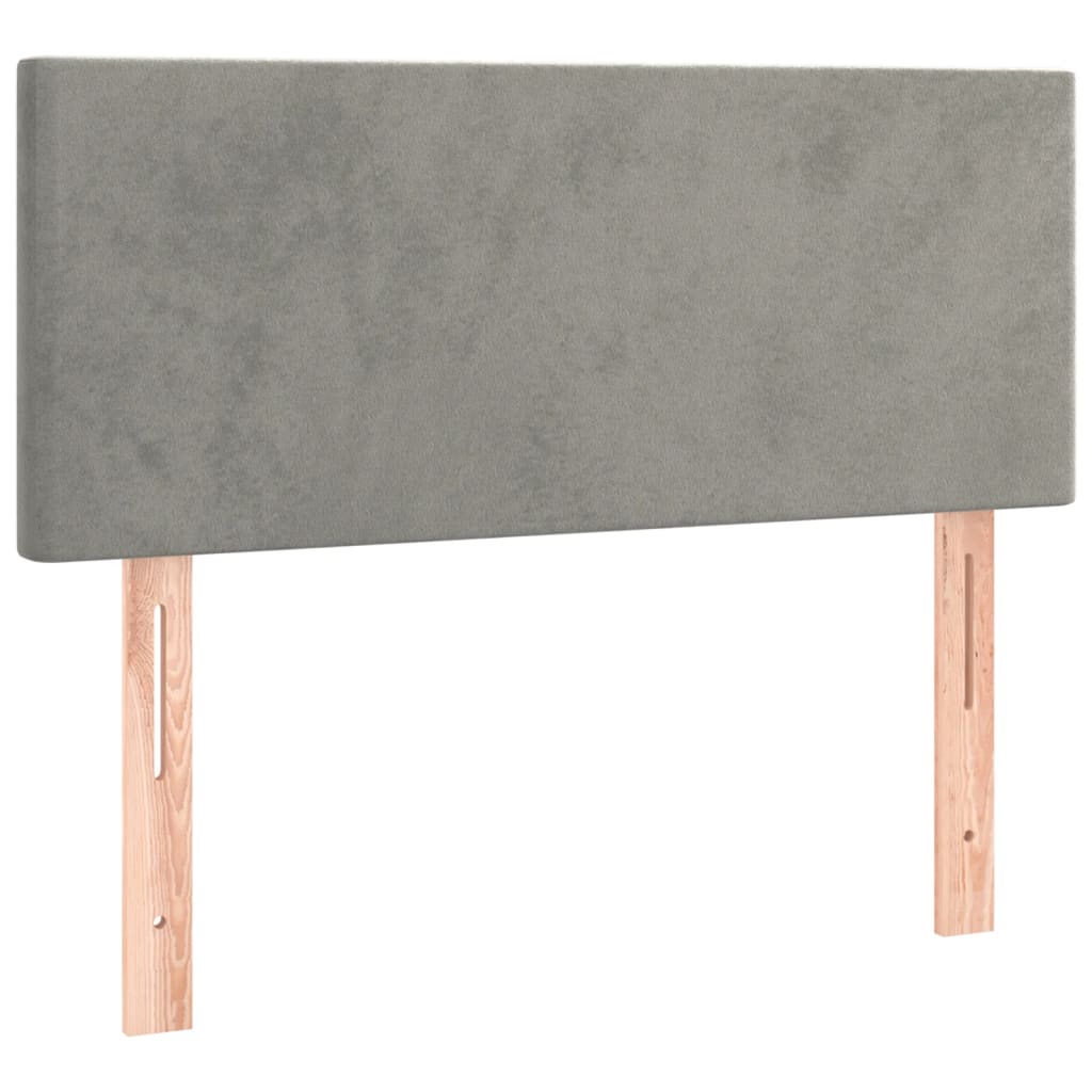 Tête de lit Gris clair 90x5x78/88 cm Velours