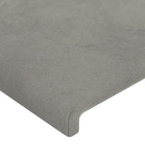 Tête de lit Gris clair 90x5x78/88 cm Velours