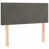 Tête de lit Gris foncé 90x5x78/88 cm Velours