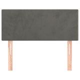 Tête de lit Gris foncé 90x5x78/88 cm Velours