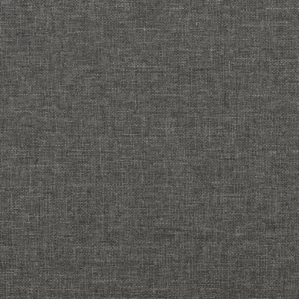 Tête de lit Gris foncé 100x5x78/88 cm Tissu