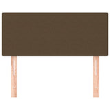 Tête de lit Marron Foncé 100x5x78/88 cm Tissu