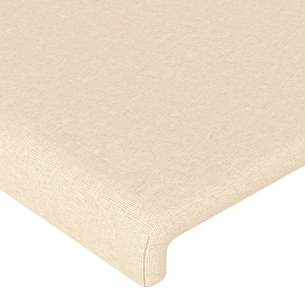 Tête de lit Crème 100x5x78/88 cm Tissu