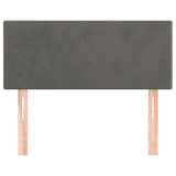 Tête de lit Gris foncé 100x5x78/88 cm Velours