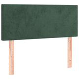 Tête de lit Vert foncé 100x5x78/88 cm Velours