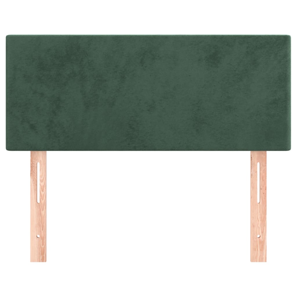 Tête de lit Vert foncé 100x5x78/88 cm Velours