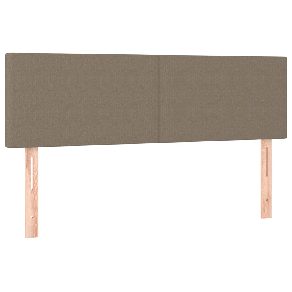 Têtes de lit 2 pcs Taupe 72x5x78/88 cm Tissu