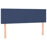 Têtes de lit 2 pcs Bleu 72x5x78/88 cm Tissu