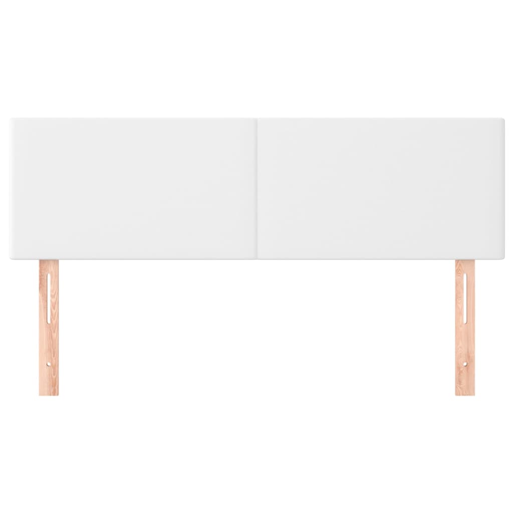 Têtes de lit 2 pcs Blanc 72x5x78/88 cm Similicuir