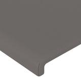 Têtes de lit 2 pcs Gris 72x5x78/88 cm Similicuir