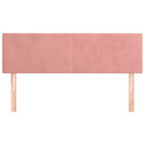 Têtes de lit 2 pcs Rose 72x5x78/88 cm Velours