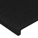 Têtes de lit 2 pcs Noir 80x5x78/88 cm Tissu