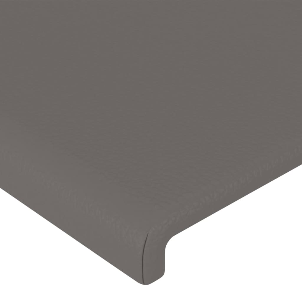 Têtes de lit 2 pcs Gris 80x5x78/88 cm Similicuir