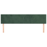 Têtes de lit 2 pcs Vert foncé 80x5x78/88 cm Velours