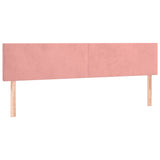 Têtes de lit 2 pcs Rose 80x5x78/88 cm Velours