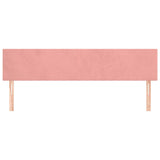 Têtes de lit 2 pcs Rose 80x5x78/88 cm Velours