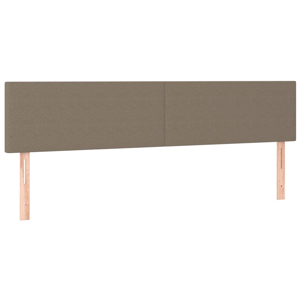 Têtes de lit 2 pcs Taupe 90x5x78/88 cm Tissu