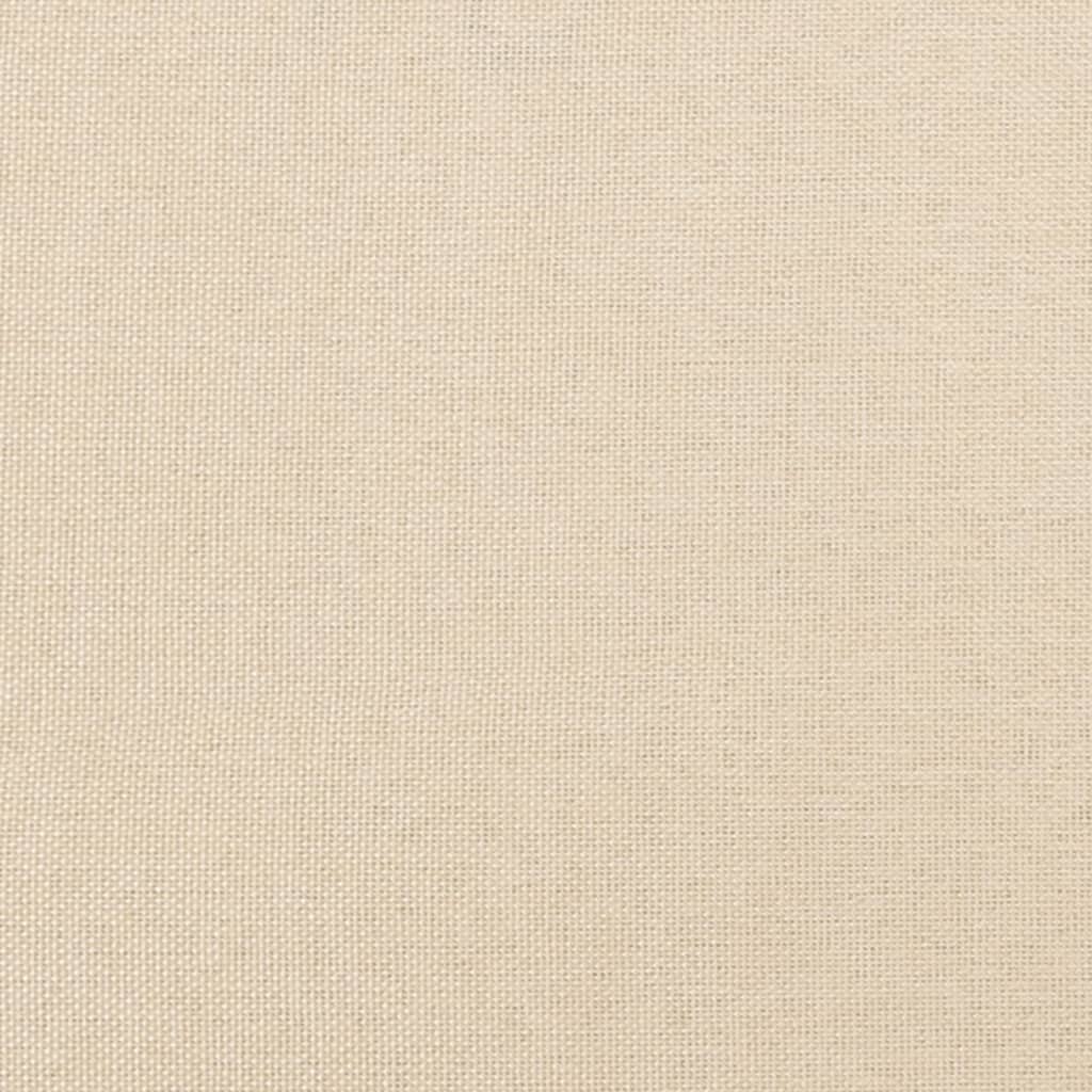 Têtes de lit 2 pcs Crème 90x5x78/88 cm Tissu