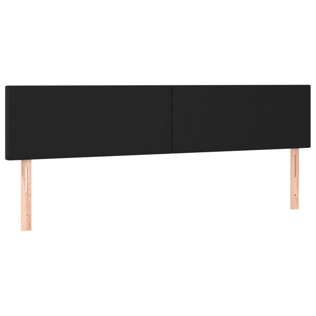 Têtes de lit 2 pcs Noir 90x5x78/88 cm Similicuir