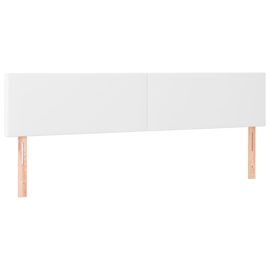 Têtes de lit 2 pcs Blanc 90x5x78/88 cm Similicuir