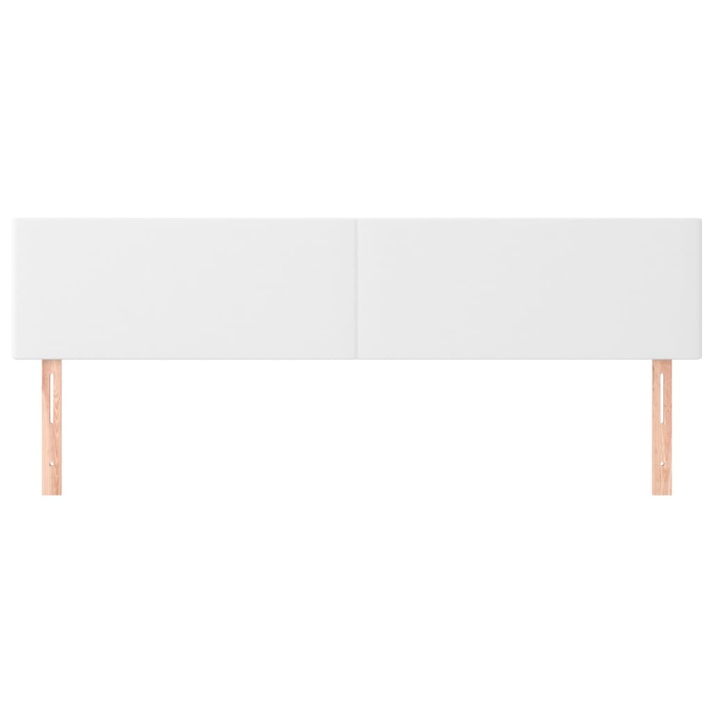 Têtes de lit 2 pcs Blanc 90x5x78/88 cm Similicuir