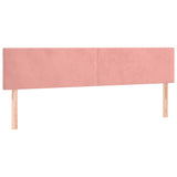 Têtes de lit 2 pcs Rose 90x5x78/88 cm Velours