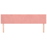 Têtes de lit 2 pcs Rose 90x5x78/88 cm Velours