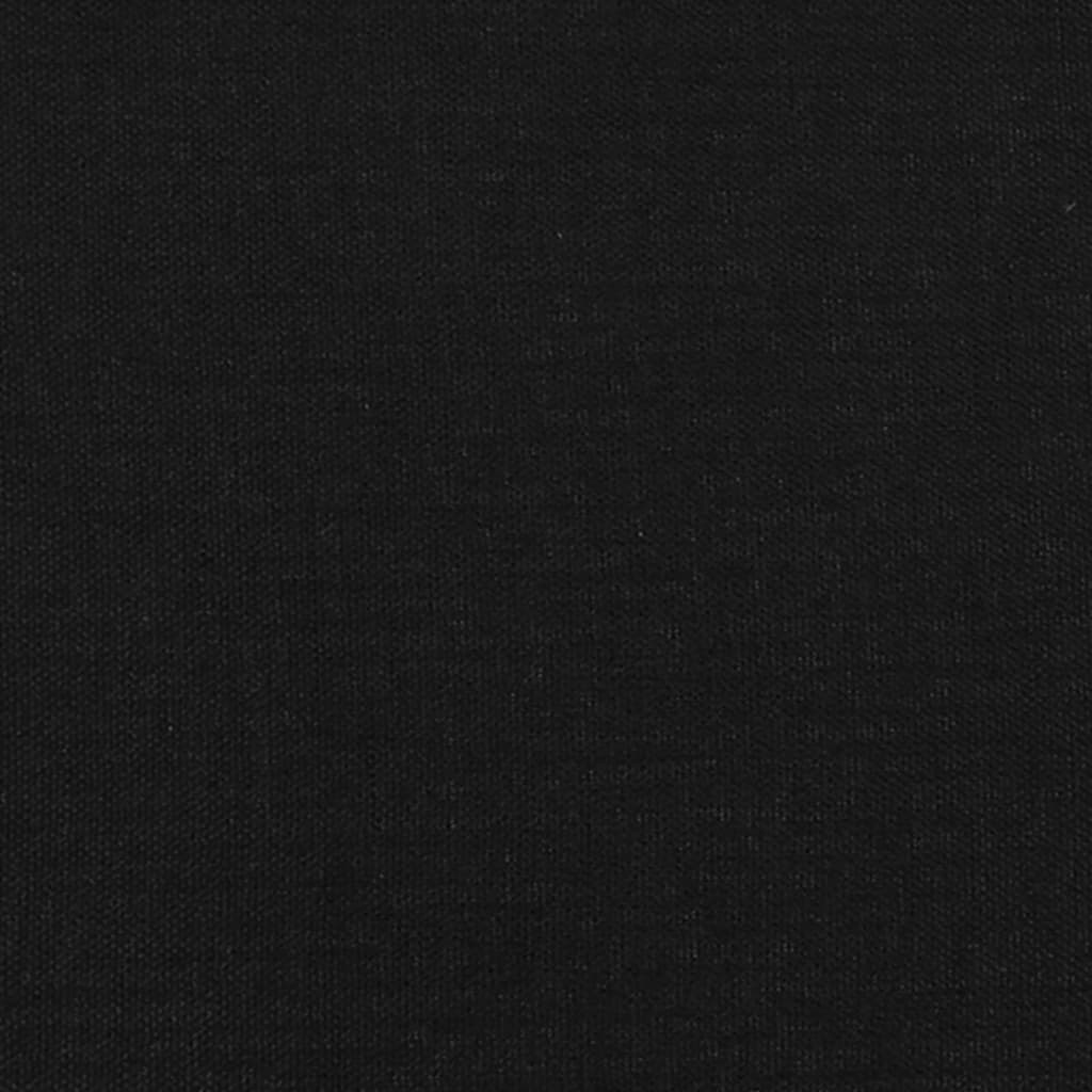 Têtes de lit 2 pcs Noir 100x5x78/88 cm Tissu