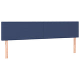 Têtes de lit 2 pcs Bleu 100x5x78/88 cm Tissu