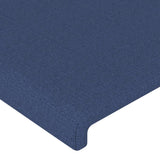 Têtes de lit 2 pcs Bleu 100x5x78/88 cm Tissu