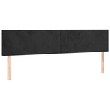 Têtes de lit 2 pcs Noir 100x5x78/88 cm Velours