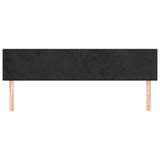 Têtes de lit 2 pcs Noir 100x5x78/88 cm Velours