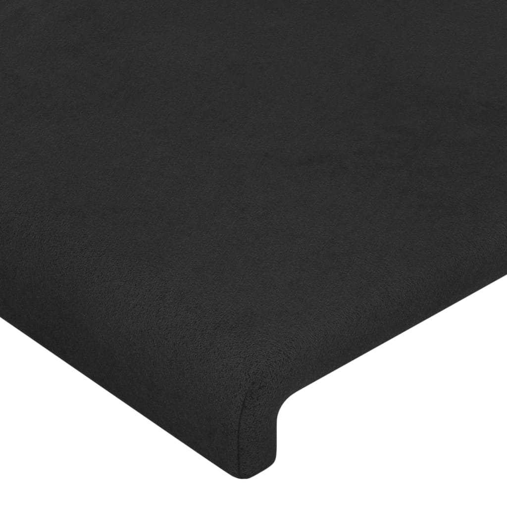 Têtes de lit 2 pcs Noir 100x5x78/88 cm Velours