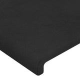 Têtes de lit 2 pcs Noir 100x5x78/88 cm Velours