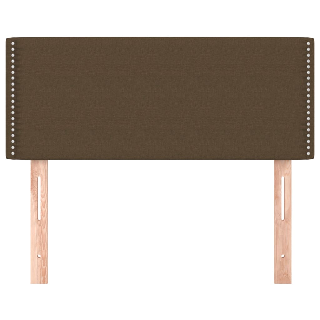 Tête de lit Marron Foncé 80x5x78/88 cm Tissu