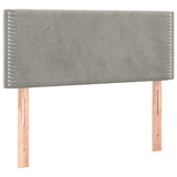 Tête de lit Gris clair 80x5x78/88 cm Velours