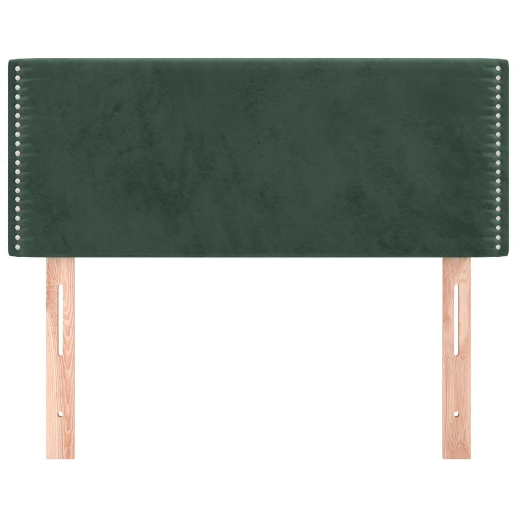 Tête de lit Vert foncé 80x5x78/88 cm Velours