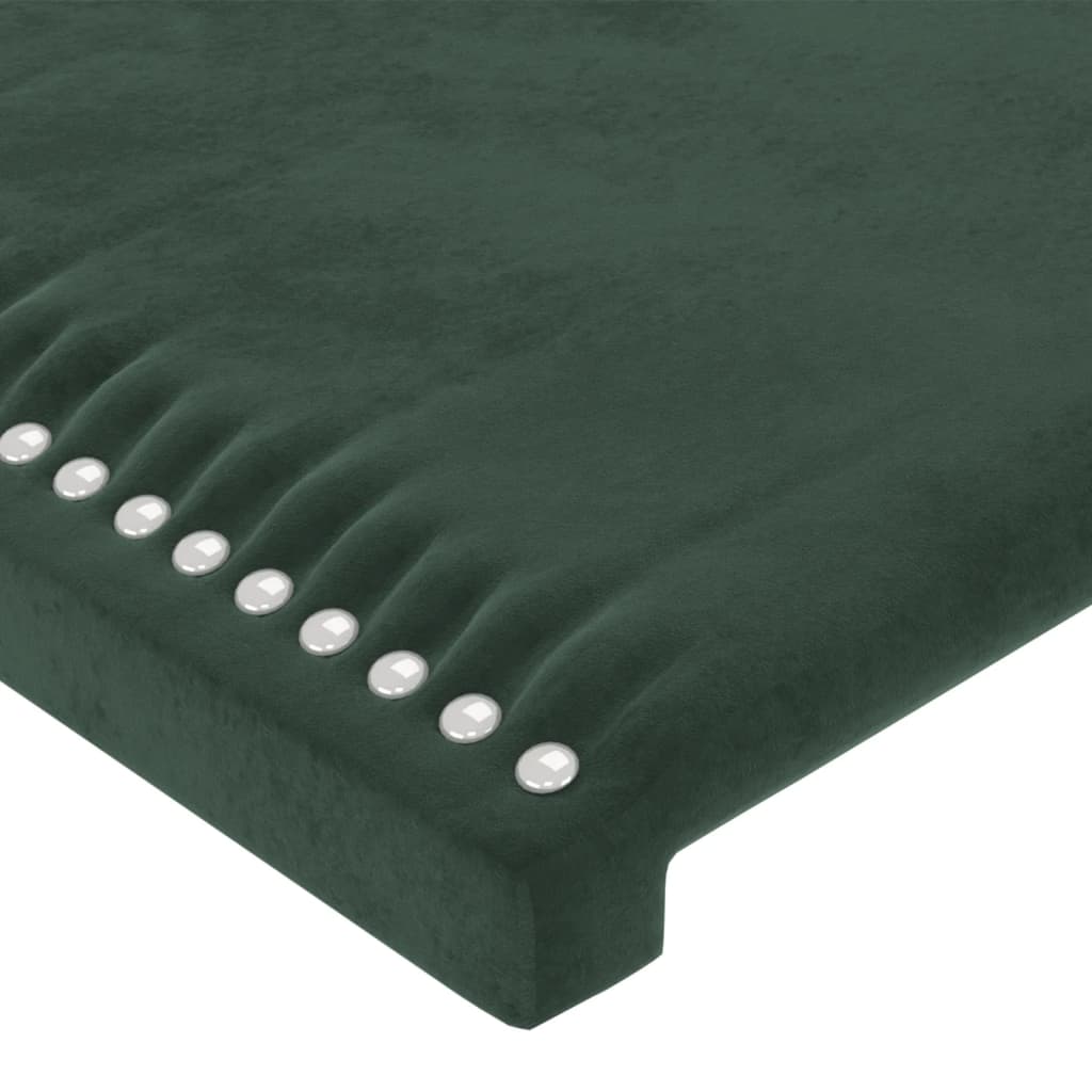 Tête de lit Vert foncé 80x5x78/88 cm Velours