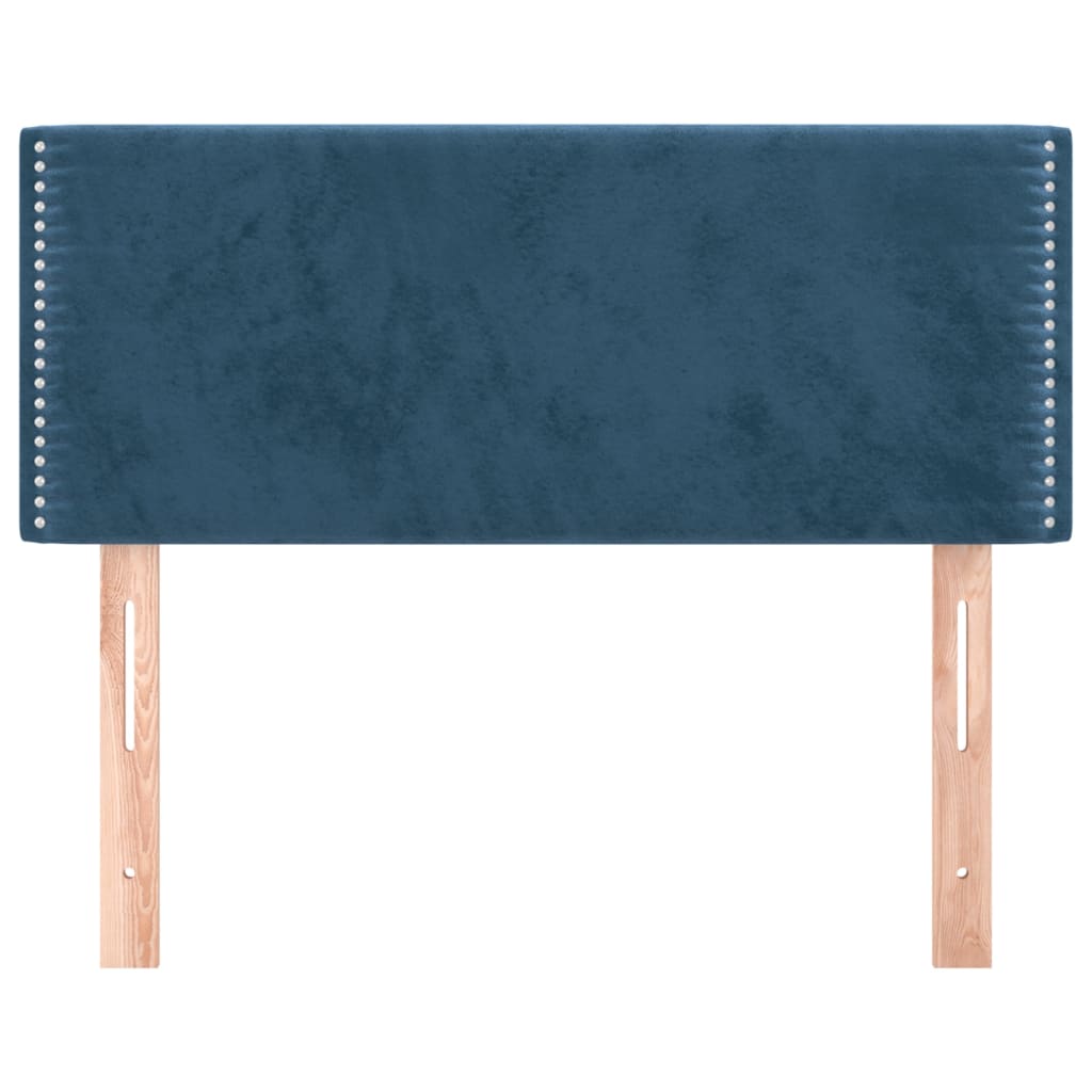 Tête de lit Bleu foncé 80x5x78/88 cm Velours