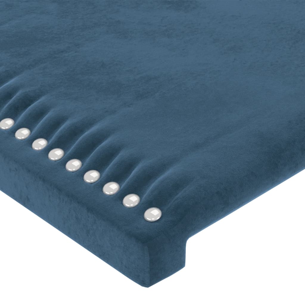 Tête de lit Bleu foncé 80x5x78/88 cm Velours