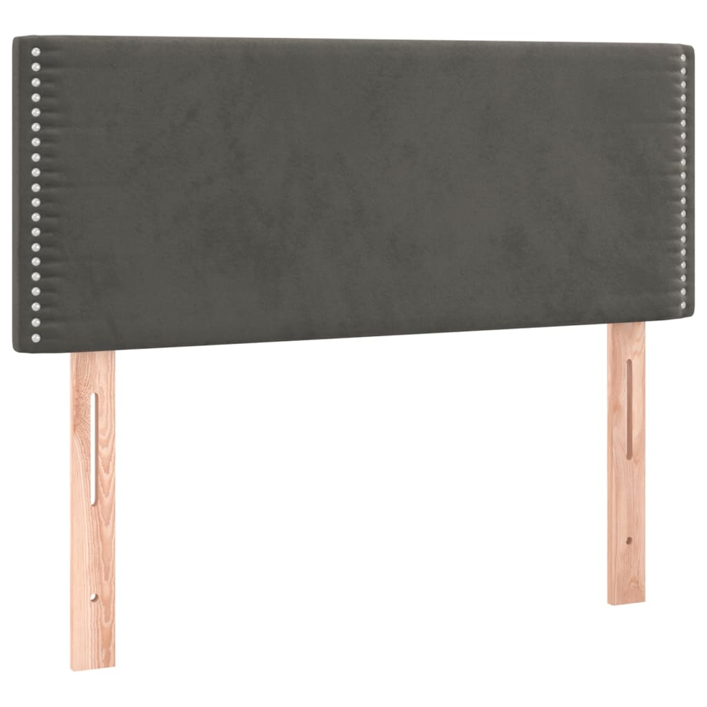 Tête de lit Gris foncé 90x5x78/88 cm Velours