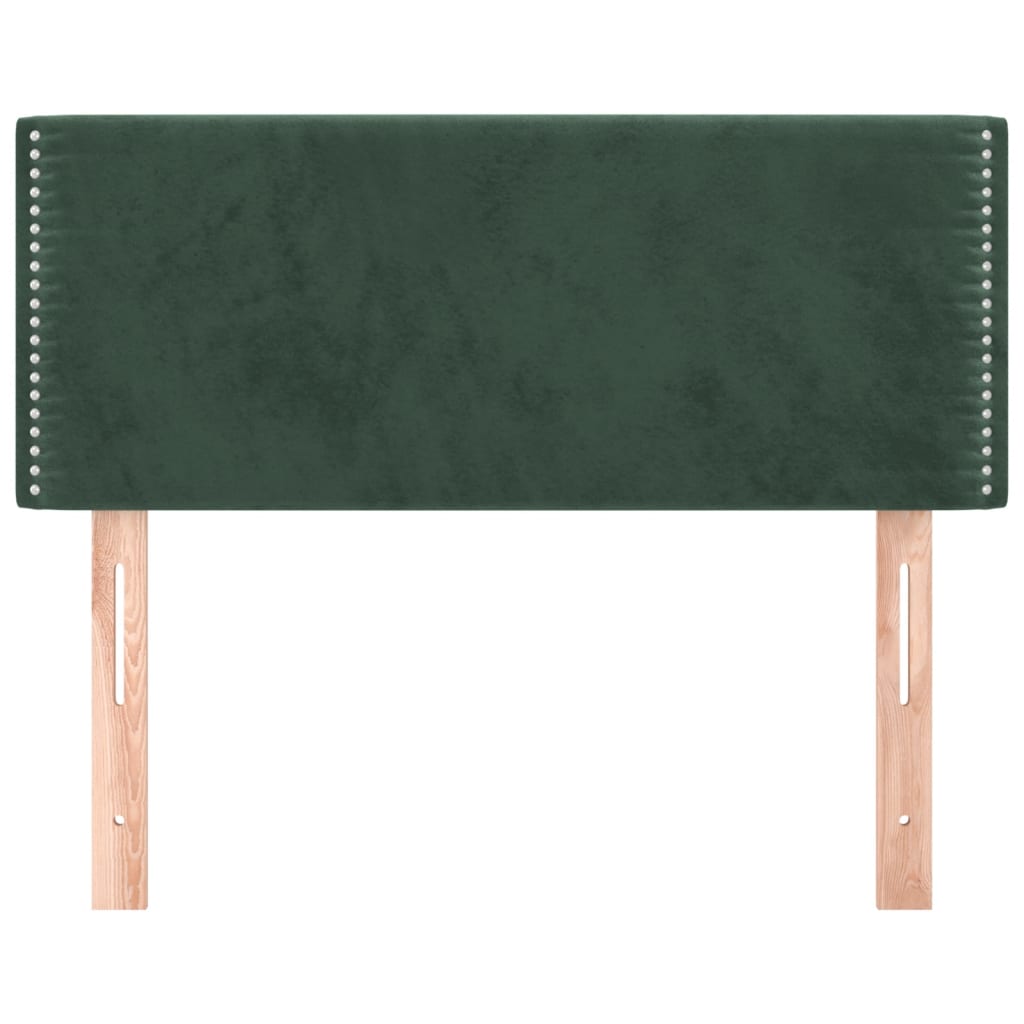 Tête de lit Vert foncé 90x5x78/88 cm Velours