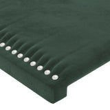 Tête de lit Vert foncé 90x5x78/88 cm Velours