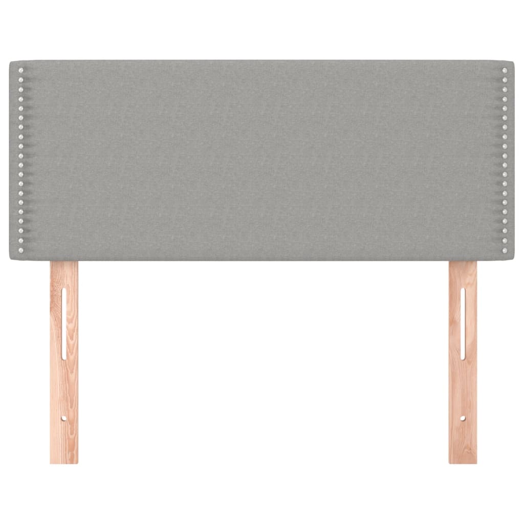 Tête de lit Gris clair 100x5x78/88 cm Tissu